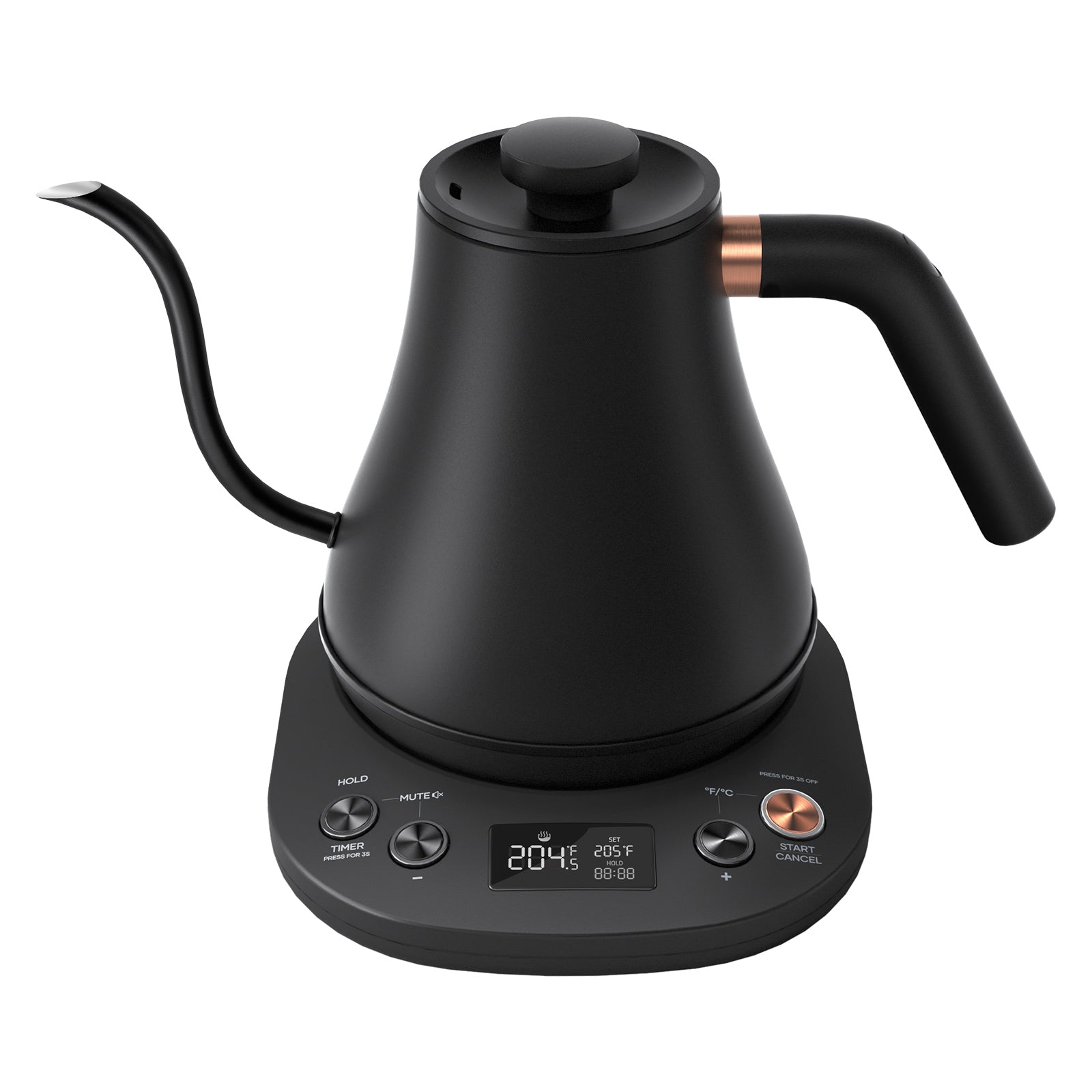 Mecity Electric Gooseneck Kettle With LCD Display Automatic Shut Off C