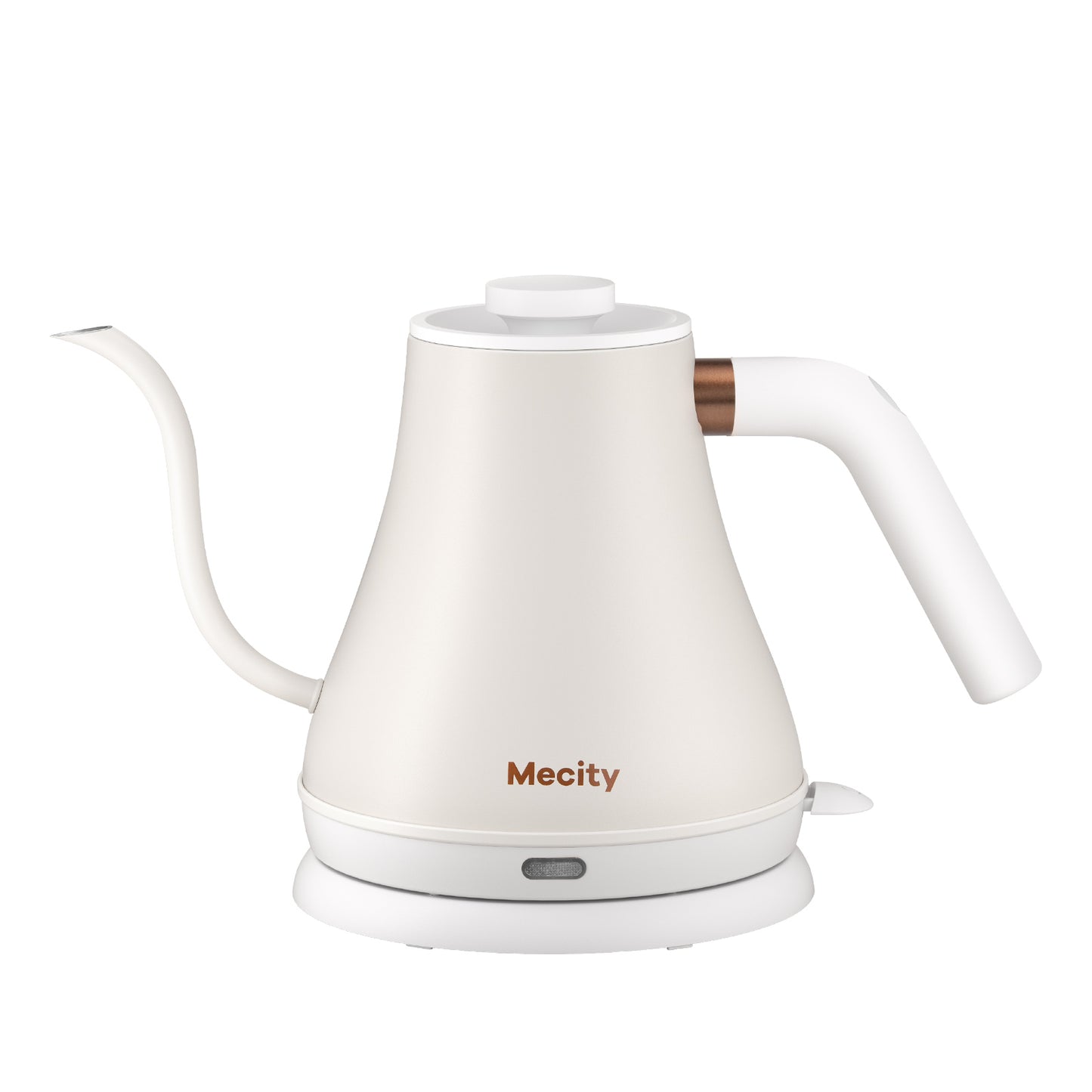 Mecity Electric Kettle Stainless Steel Gooseneck Water Kettle Water Boiler for Pour Over Coffee Fast Heating, Auto Shut Off, 27 Ounce, 1000W, Milk White