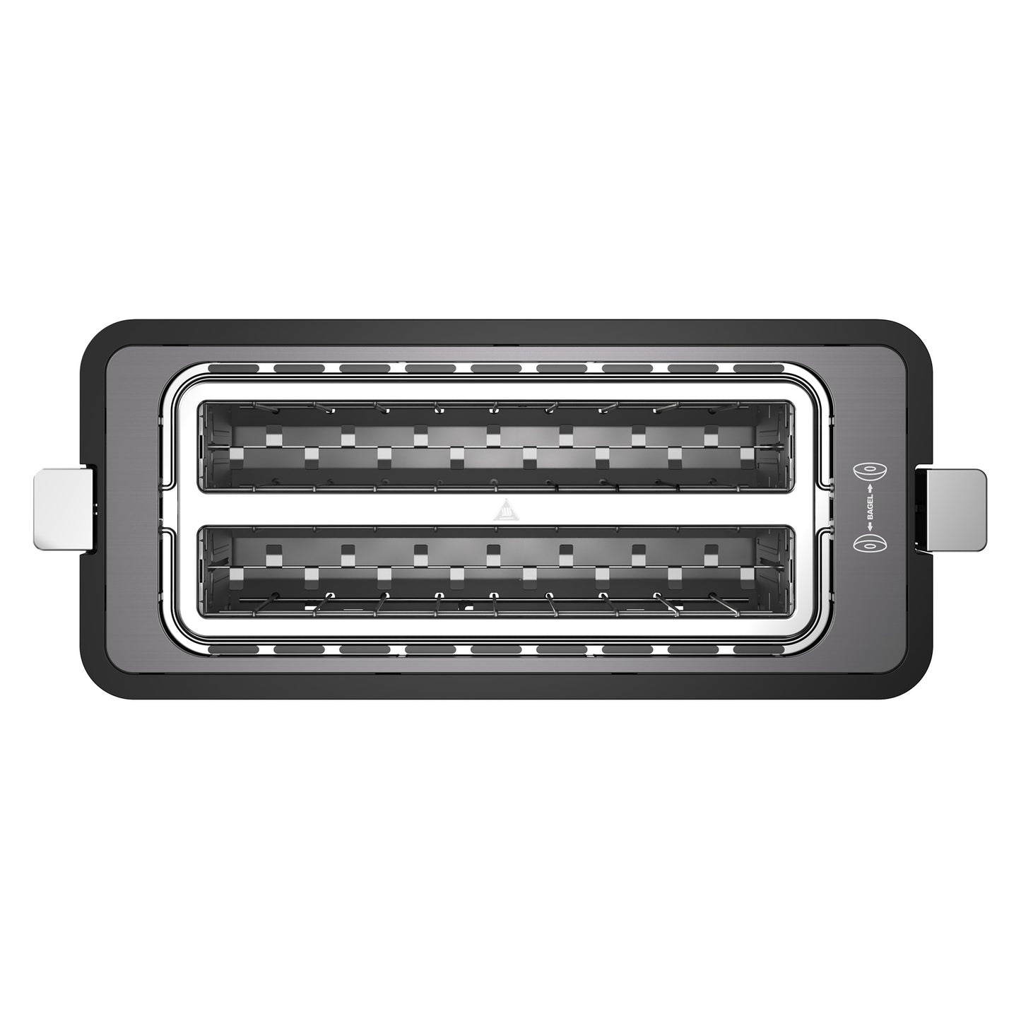 Mecity 4 Slice Long Slot Toaster with Countdown Timer, Bagel/Defrost/Reheat, Warming Rack, 6 Browning Levels, Metallic Grey