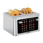 Mecity 4 Slice Touchscreen Toaster, Stainless Steel Wide Slot Toaster with Dual Independent Controls, 6 Bread Presets & 6 Shade Settings, Countdown Timer, Memory Function, Defrost, 1700W